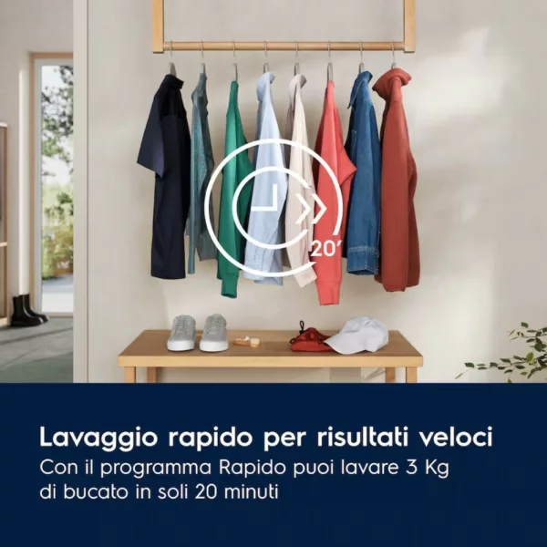 Machine à laver Electrolux EW6F110G Série 600 Sensicare cm. 60 - capacité 10 kg - blanc – Image 4