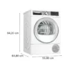 Sèche-linge Bosch WQG245AEIT 6 cm. 60 – capacité – 9 kg – blanc – Image 10