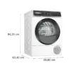 Sèche-linge Bosch WQH245A0IT 6 cm. 60 – capacité – 9 kg – blanc – Image 5
