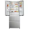 Haier HFR3718ENMM Réfrigérateur 3 portes françaises avec compartiment congélateur – ​​cm. 70 heures. 178 - lt. 402 – acier inoxydable platine – Image 2