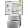 Haier HFR3718ENMM Réfrigérateur 3 portes françaises avec compartiment congélateur – ​​cm. 70 heures. 178 - lt. 402 – acier inoxydable platine – Image 4
