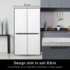 Lg GMB860PYDE Réfrigérateur 4 portes avec congélateur – cm. 84 heures. 179 - selon 530 - argent – Image 3