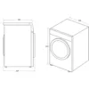 Hoover HRE H9A2TE-S Sèche-linge sur pied cm. 60 - capacité 9 kg - blanc – Image 2