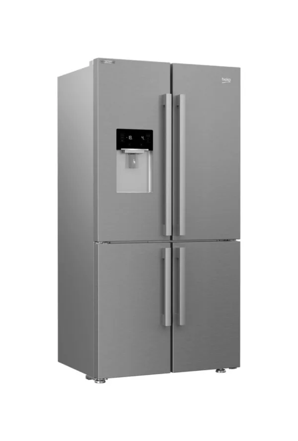 Beko GN1426234ZDXN Réfrigérateur 4 portes avec congélateur cm. 91 heures. 182 - litres 565 - acier inoxydable – Image 2