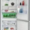 Beko RCNE560E60ZHXBN Réfrigérateur pose libre avec congélateur cm. 70 heures. 192 - selon 514 - aspect métal – Image 3
